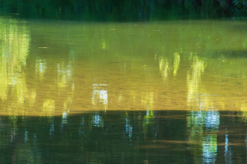 夏の川　川の流れ水面の表情45
