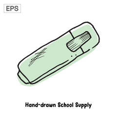 Hand-drawn Highlighter School Supply Icon