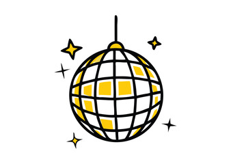 Disco ball Vector Illustration
