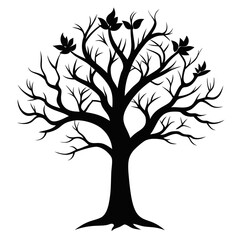Obraz premium tree silhouette vector