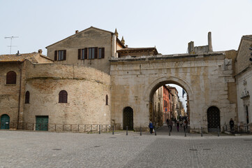 Arch of Augustus (Arco di Augusto)
at Night – Historic City Entrance in Fano, Italy