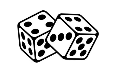 dice on white