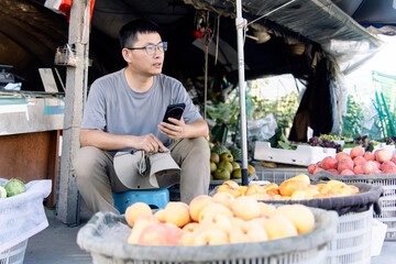  male owner of the fruit store