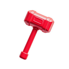 hammer 3D rendering construction tool, isolated on white or transparent background , hammer Web icon 