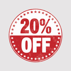 red sale stamp