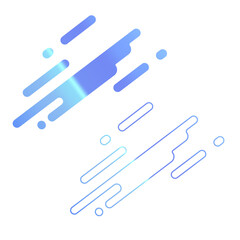 ポップでかわいいメンフィス柄の図形パーツ素材