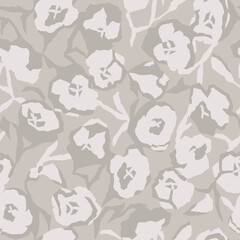 Vector botanical illustration seamless repeat pattern