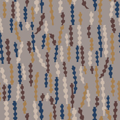 Vector dots line art illustration seamless repeat pattern