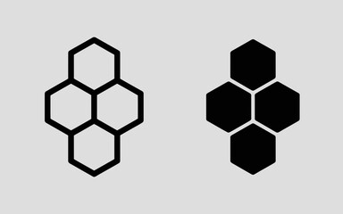 abstract background with hexagons