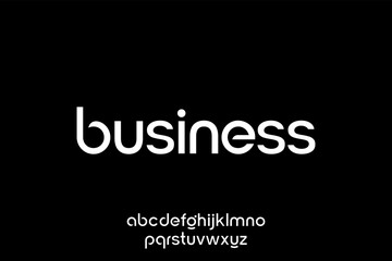 Business Logo Font Concept Design