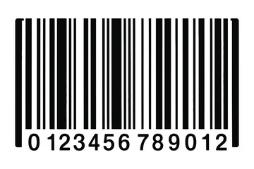 EAN-13 barcode vector isolated on clean white background

