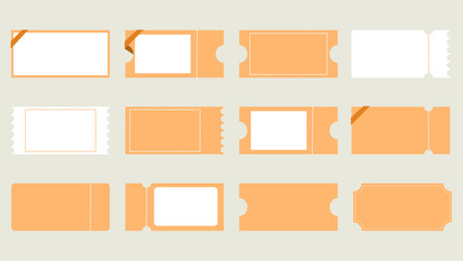 クーポンのデザイン　雛形　文字なし