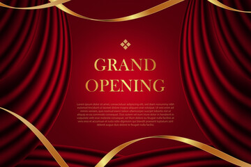 grand opening background, company design template, business.