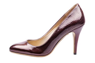     elegant footwear with a slender heel  isolated on white background PNG , AI GENERATED
