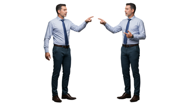 Two businesspeople in suits shaking hands, signifying a successful partnership and teamwork