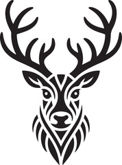 Fototapeta premium Rustic Deer Antler Vector Illustration