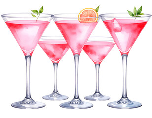 cocktail with lime and cherry