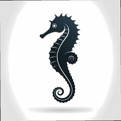 Elegant Seahorse Illustration Perfect for Logos Prints  More