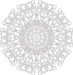 Grey festive decorative mandala design