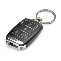 A car keychai with a remote control