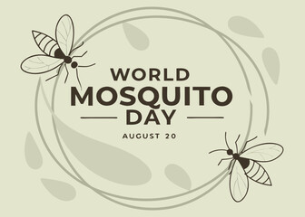 abstract mosquito wing mandala vector with soft tones, perfect for promoting awareness on world mosquito day, august 20. modern and elegant design.