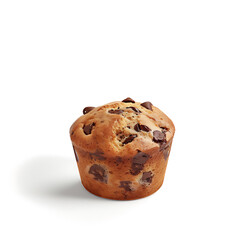 Freshly Baked Chocolate Chip Muffin with Golden Crust