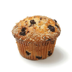 Freshly Baked Chocolate Chip Muffin with Crumb Topping
