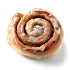 Glazed Cinnamon Roll with Swirled Filling