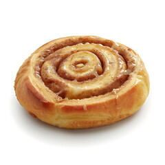Golden Spiral Cinnamon Roll with Glaze