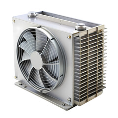 Fototapeta premium Industrial Cooling Unit PrecisionEngineered Heat Dissipation System for Optimal Performance