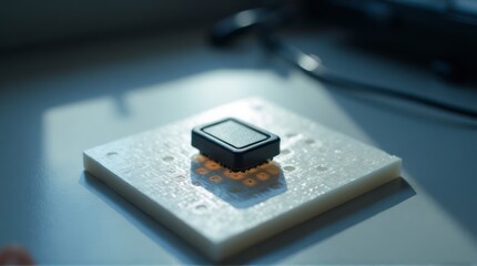 Electronic Component on White Board