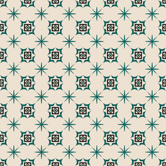 seamless pattern with geometric flowers abstract background graphic design print for fabric home wear surface design packaging vector illustration