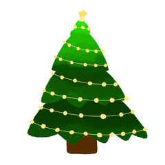 green christmas tree