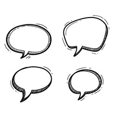 Hand Drawn Comic Speech Bubbles