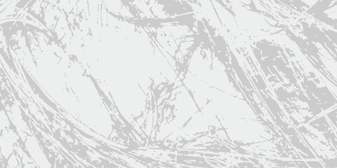Fototapeta premium Worn white steel sheet, scratched metal. Background frame in the form of an old iron skuffed sheet with shabby and worn paint. Vector grunge backdrop