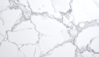 Obraz premium Elegant White Marble Texture with Gray Veins for Luxurious Backgrounds