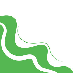 Abstract Wavy Corner