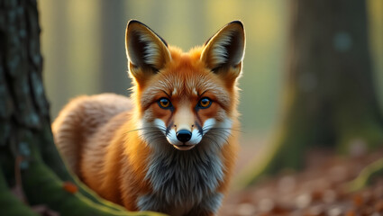 Fototapeta premium image of the fox animal