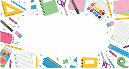  perfect for educational flyers, website banners, children's event invitations, or any design needing a creative and playful border with copy space.