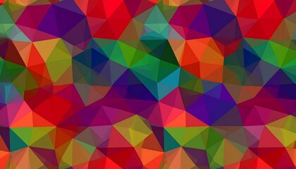 Fototapeta premium Abstract geometric pattern of vibrant polygons