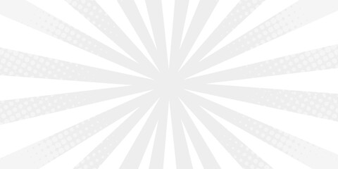 abstract gray white sun rays, retro styled comics book texture background, halftone illustration, pop art concept