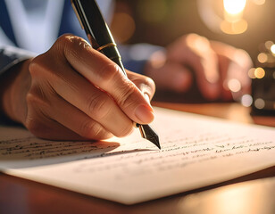 Ink Swirl Traces Catching Lamp Beams Across Parchment Surface