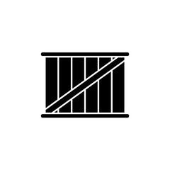 Icon a crate, isolated against a clean background.
