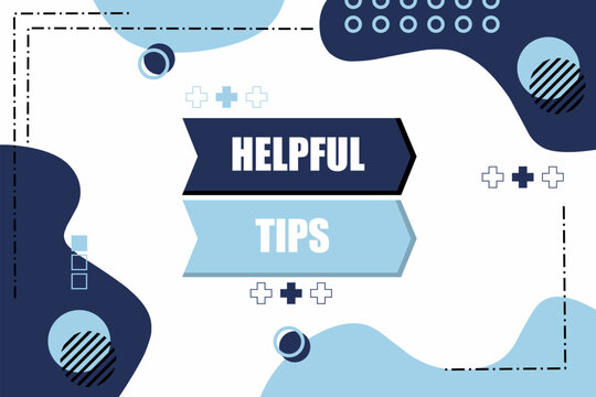 Vector banner. Megaphone with helpful tips speech bubble. Loudspeaker. Banner for business, marketing. Banner design vector illustration.