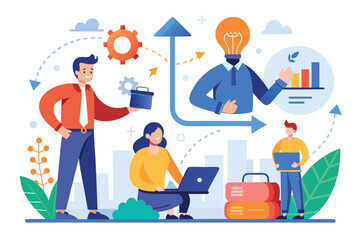 Business transformation and change management strategies in a modern urban environment for enhancing productivity and innovation