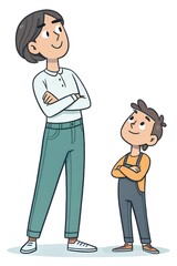 Fototapeta premium Confidence-V/S--Arrogance