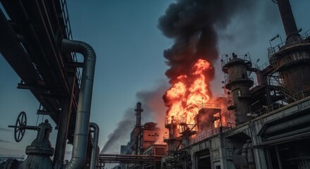 Industrial fire disaster