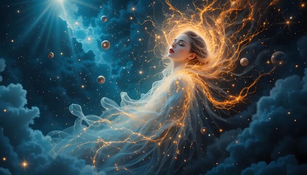Astral Projection Concept Lucid Dream, Soul Leaving the Body, Soul Travel