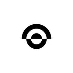 Abstract circle logo. Creative dynamic round logotype. Connection symbol.