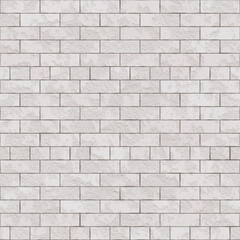Subway tile seamless pattern. White kitchen, bathroom ceramic tile pattern, metro tunnel wall or floor texture.